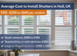 Average Cost to Install Shutters in Hull, UK