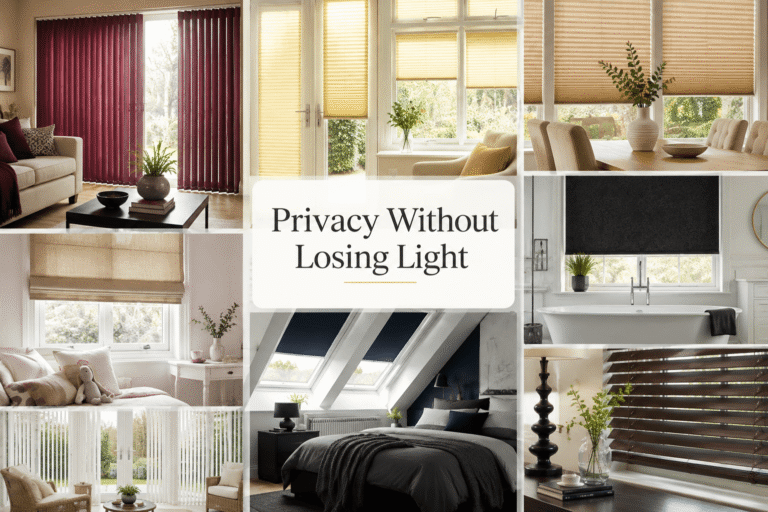 Blinds Improve Privacy Without Making a Room Dark