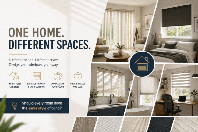 Diffrent Blinds for Every Room